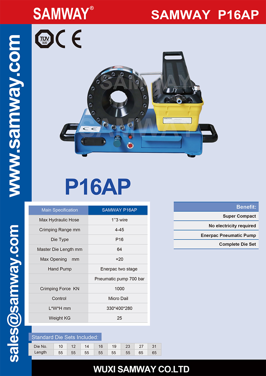 Máy ép ống Samway P16AP