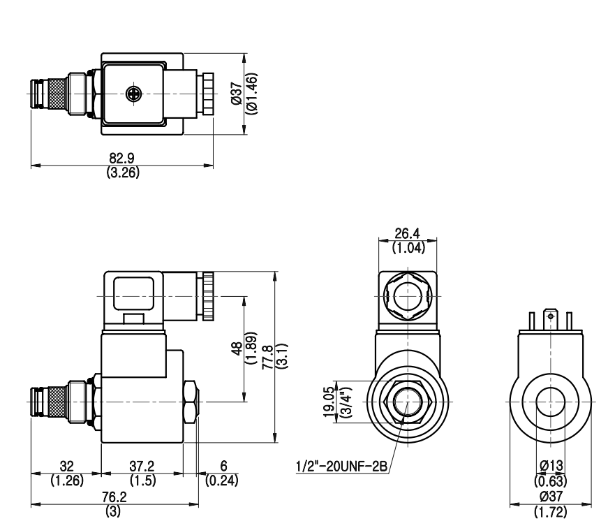 Sơ đồ hoạt động của van điện từ đóng mở thủy lực V2066