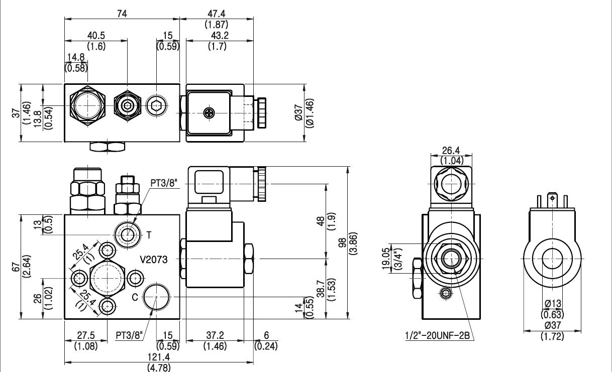 Van nâng thủy lực v2073