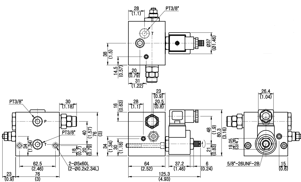 Van điện từ thủy lực V3080