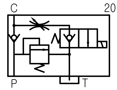 Van điện từ thủy lực V2074