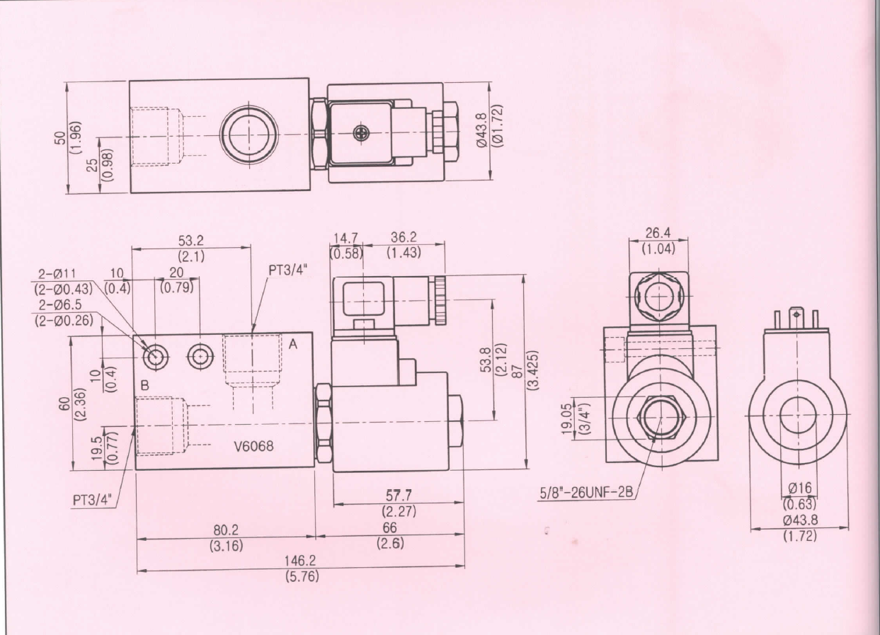 Van điện từ đóng mở thủy lực V6068